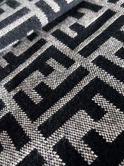 フェンディ ニット刺繍文字ファッションクルーネックプルオーバーセーター
