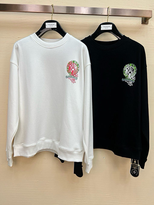 クロムハーツ 刺繍文字コットンパーカー