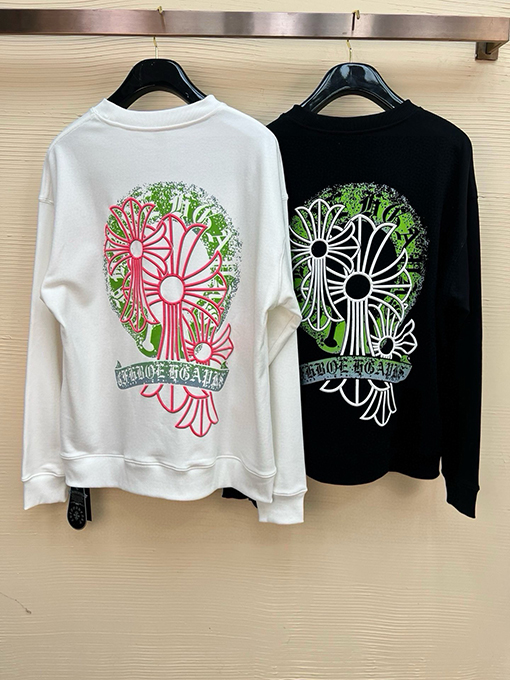クロムハーツ 刺繍文字コットンパーカー