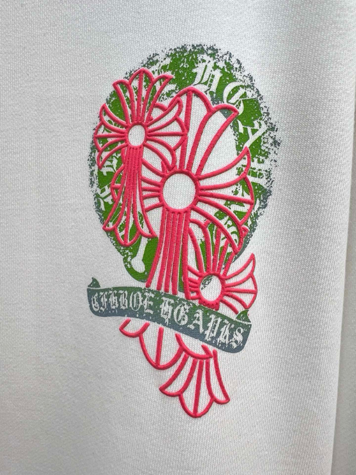 クロムハーツ 刺繍文字コットンパーカー