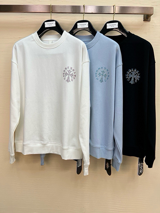 クロムハーツ 刺繍されたアルファベットのコットンパーカー
