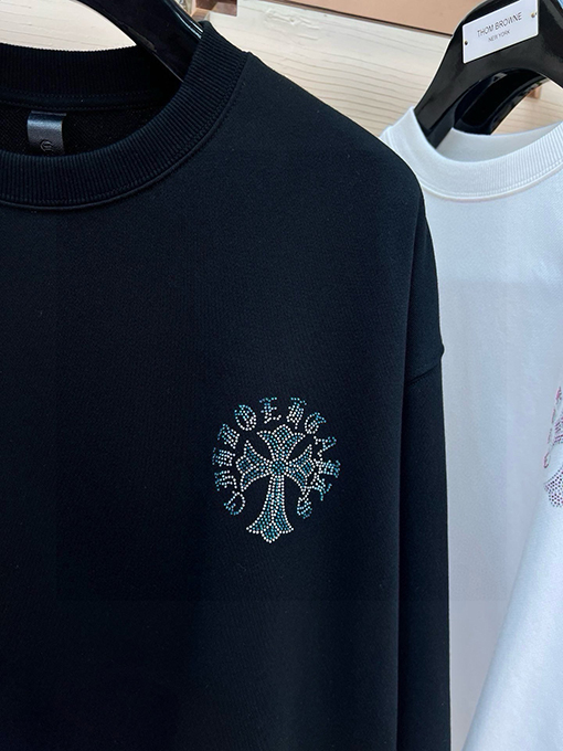 クロムハーツ 刺繍されたアルファベットのコットンパーカー