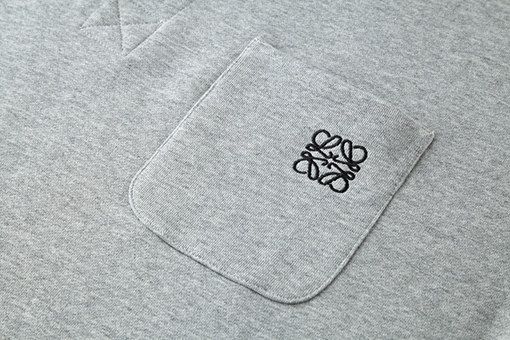ロエベ リボン刺繍ポロパーカー