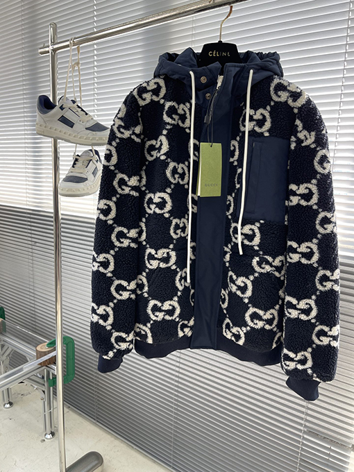グッチ オールドフラワーカシミヤジャケット