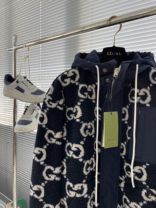 グッチ オールドフラワーカシミヤジャケット
