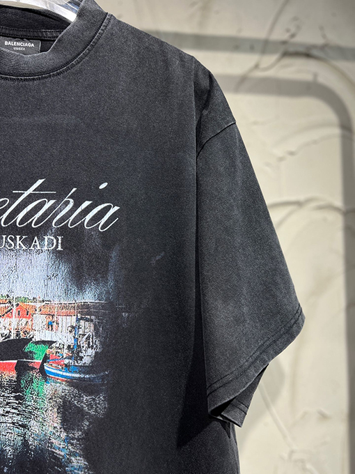 バレンシアガ 夜景ウォッシュ半袖Tシャツ