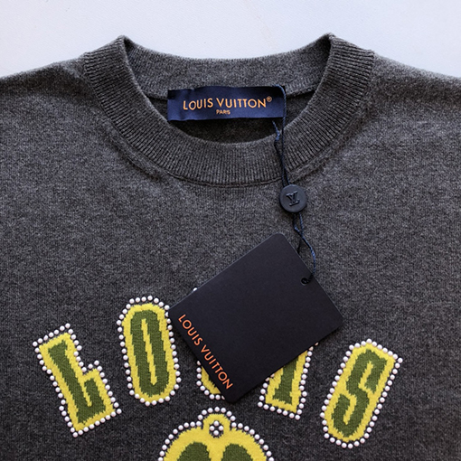 ルイヴィトンコピー 新しいコットン半袖ラウンドネックニットTシャ