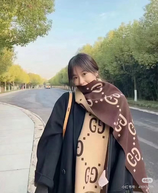 グッチGG柄マフラー