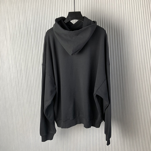 バレンシアガ3B LIQUIFIED HOODIEアルファベット溶けパーカー