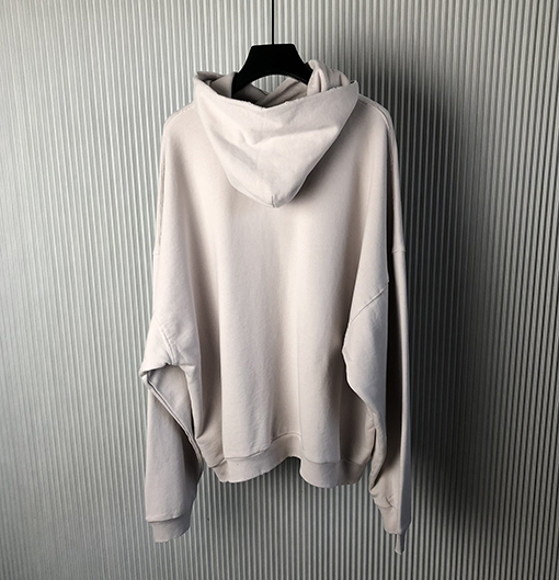 バレンシアガ3B LIQUIFIED HOODIEアルファベット溶けパーカー