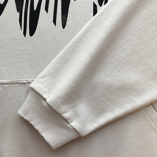 バレンシアガ3B LIQUIFIED HOODIEアルファベット溶けパーカー