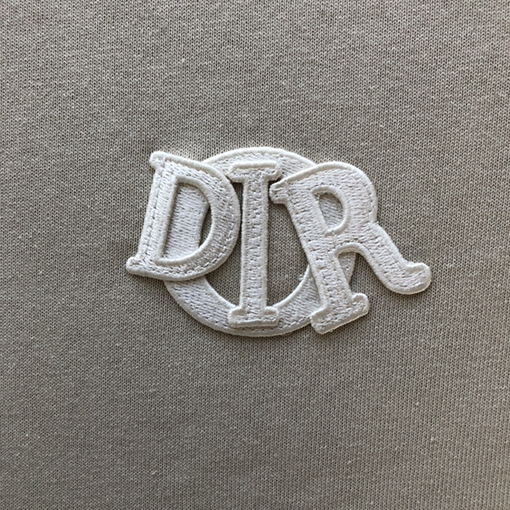 ディオール新しい刺繍ロゴ半袖Tシャツ