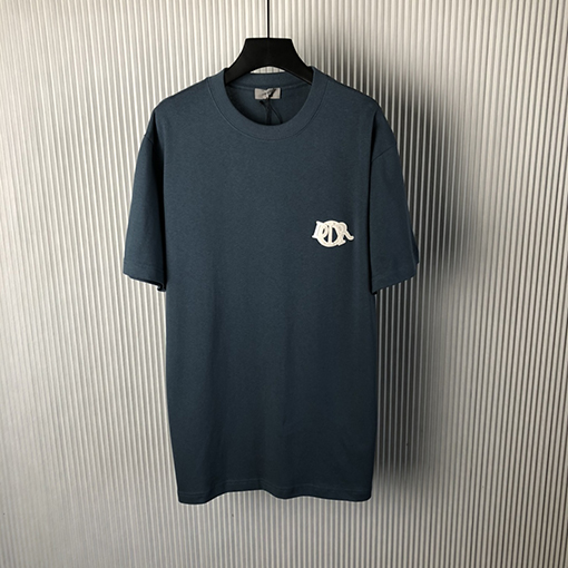 ディオール新しい刺繍ロゴ半袖Tシャツ