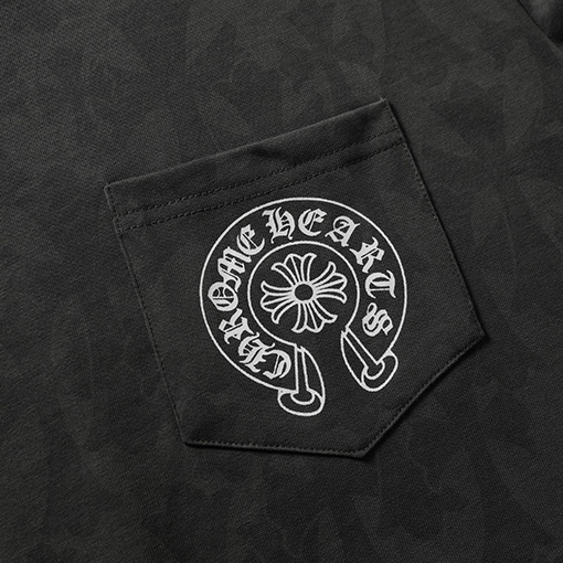 クロムハーツスーパーコピー新しいサンスクリットプリント半袖カジュアルTシャツ