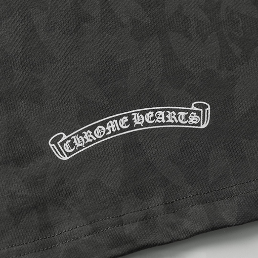 クロムハーツスーパーコピー新しいサンスクリットプリント半袖カジュアルTシャツ