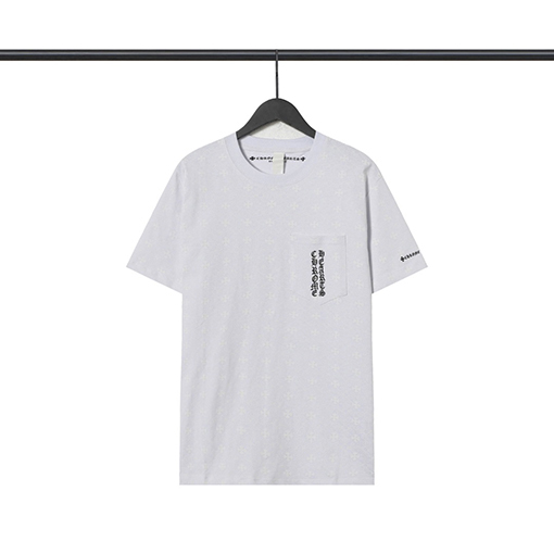 クロムハーツ馬蹄柄クロス半袖カジュアルTシャツ
