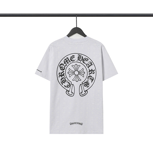 クロムハーツ馬蹄柄クロス半袖カジュアルTシャツ