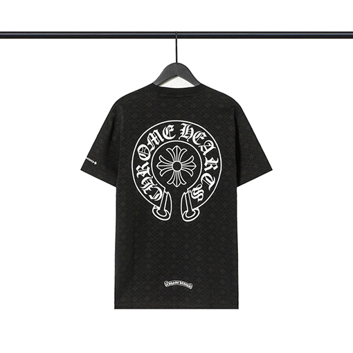 クロムハーツ馬蹄柄クロス半袖カジュアルTシャツ