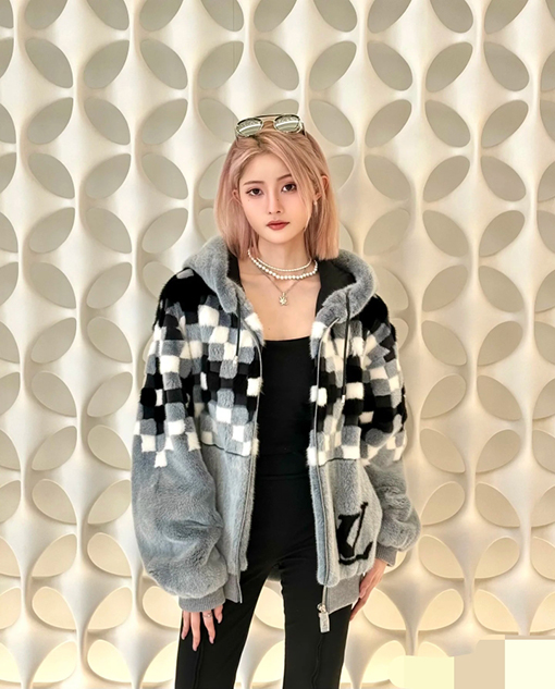 ルイヴィトンスーパーコピー新しいミンクのウエストジャケットジャケット