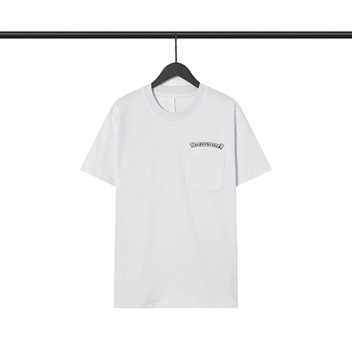 クロムハーツサンスクリットローリングストーン小さな舌赤LasVegasネック半袖Tシャツ