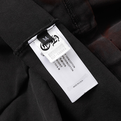 クロムハーツゴーストホースシューサンスクリットクロスプリント半袖Tシャツ