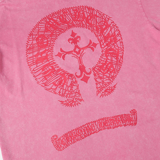クロムハーツスーパーコピー水洗い炒め色古いTシャツ