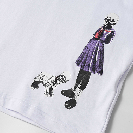 クロムハーツ落書きプリントスカル兵士Tシャツ