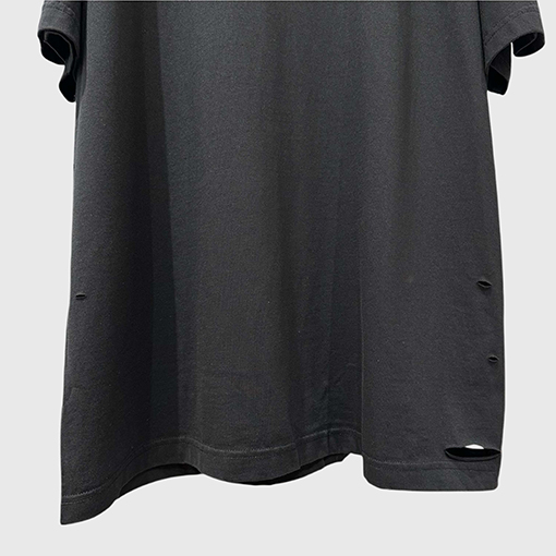 リックオウエンスSONGローズプリントウォッシュゆるい半袖Tシャツ