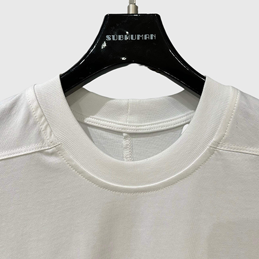 リックオウエンス レディースアルファベットプリントクルーネック半袖コットンニットTシャツ
