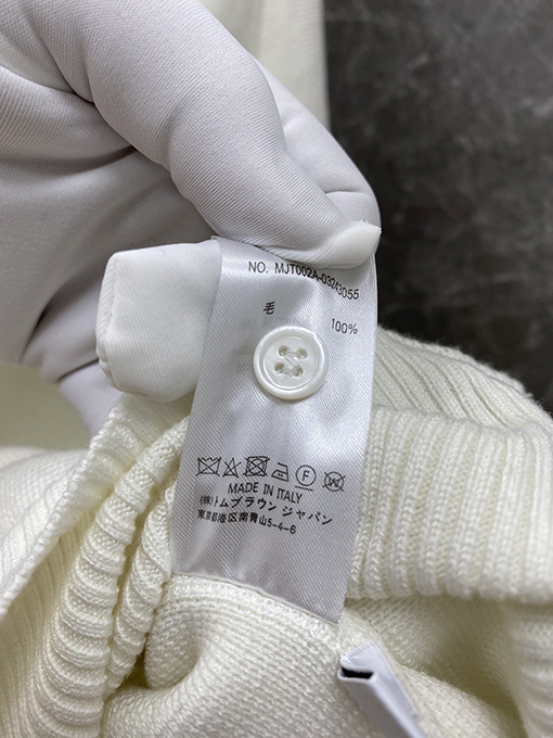 トムブラウンコピー新しい手首ウェビングコットンクルーネックセーター