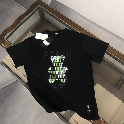 フェンディカップルコットンTシャツ