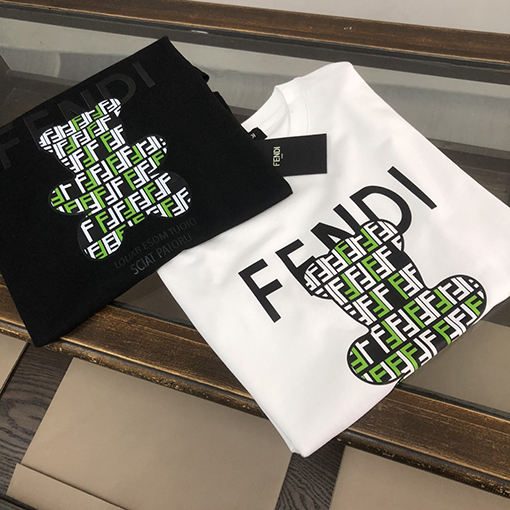 フェンディカップルコットンTシャツ