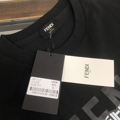 フェンディカップルコットンTシャツ