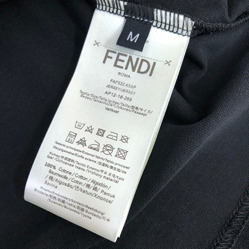 フェンディカップルコットンTシャツ