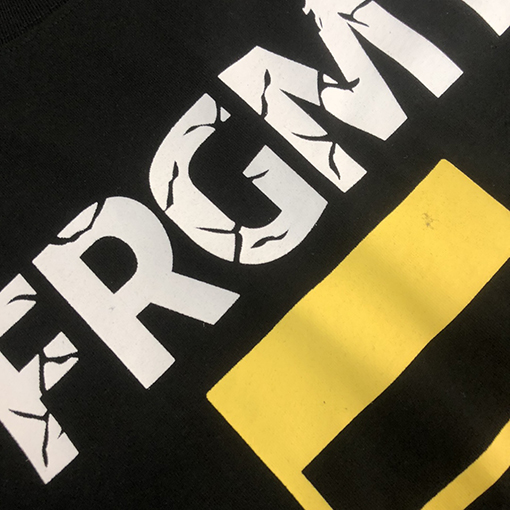 フェンディトップのロゴ印刷技術半袖Tシャツ
