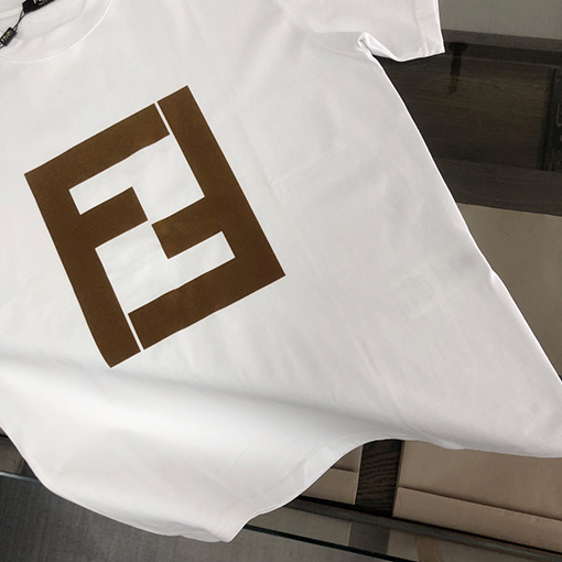 フェンディファッションカジュアルクルーネック半袖Tシャツ