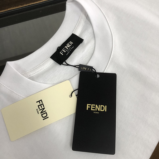 フェンディファッションカジュアルクルーネック半袖Tシャツ