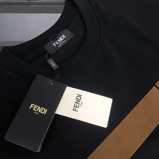 フェンディファッションカジュアルクルーネック半袖Tシャツ