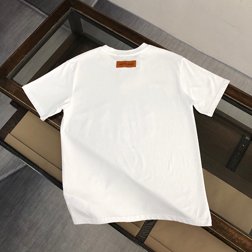 ルイヴィトントレンドロゴプリント半袖Tシャツ