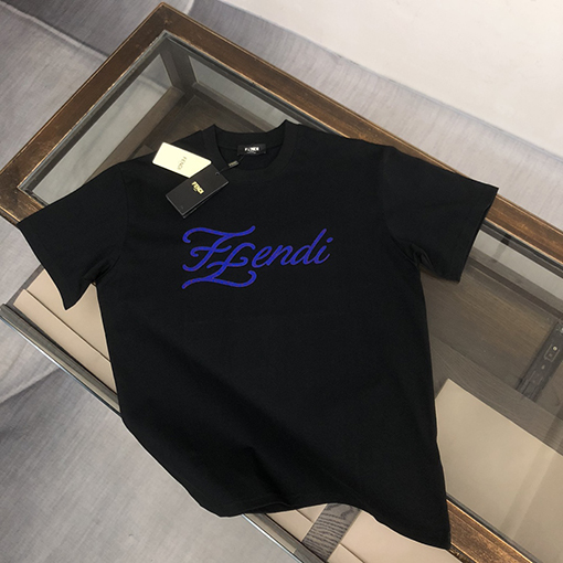 フェンディファッションカジュアルクルーネック半袖Tシャツ