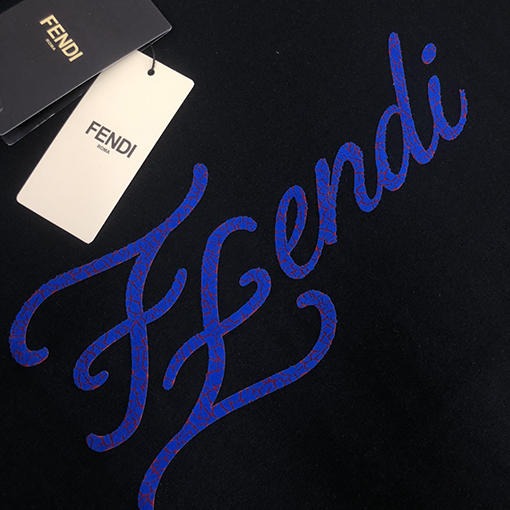 フェンディファッションカジュアルクルーネック半袖Tシャツ