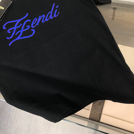 フェンディファッションカジュアルクルーネック半袖Tシャツ