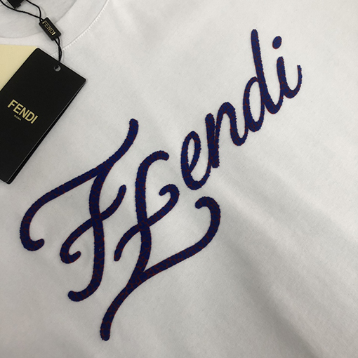 フェンディファッションカジュアルクルーネック半袖Tシャツ
