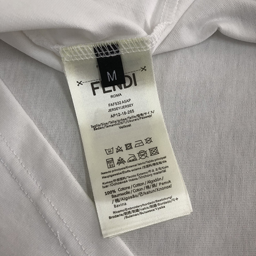 フェンディファッションカジュアルクルーネック半袖Tシャツ