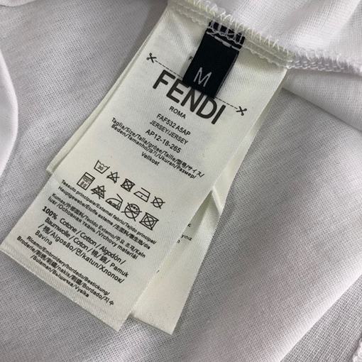 フェンディカップルコットン半袖Tシャツ