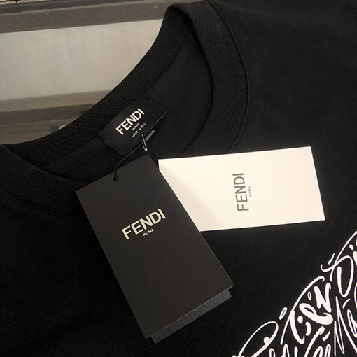 フェンディカップルコットン半袖Tシャツ
