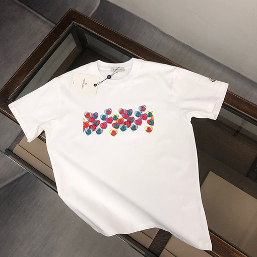 モンクレールハートプリント半袖Tシャツ
