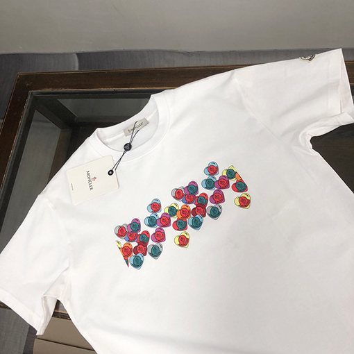 モンクレールハートプリント半袖Tシャツ