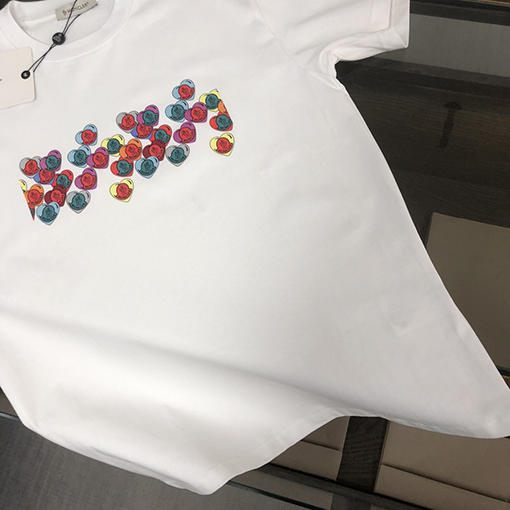 モンクレールハートプリント半袖Tシャツ
