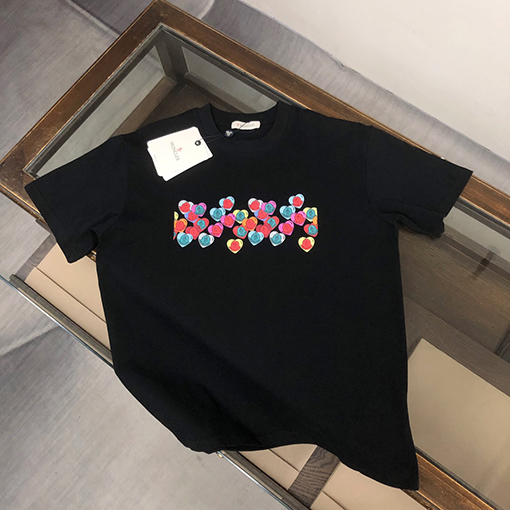 モンクレールハートプリント半袖Tシャツ